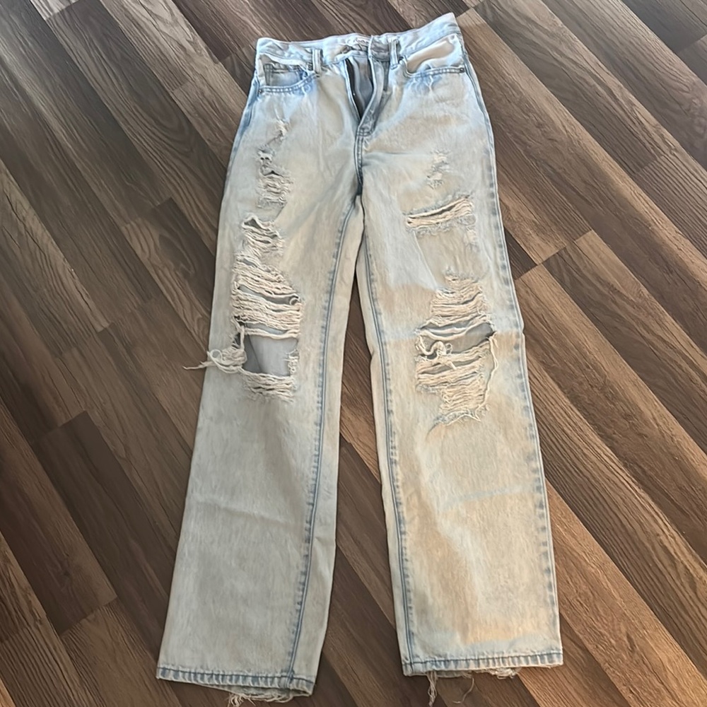 Kancan Jeans light washed wide leg